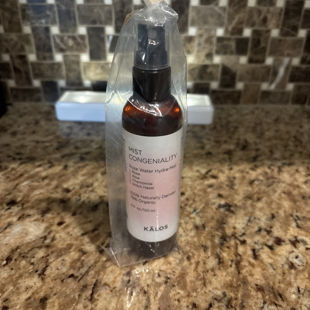 Kalos Mist Congeniality Rose Water Hydra-Mist  4oz Spray‎ 100% Naturally Derived